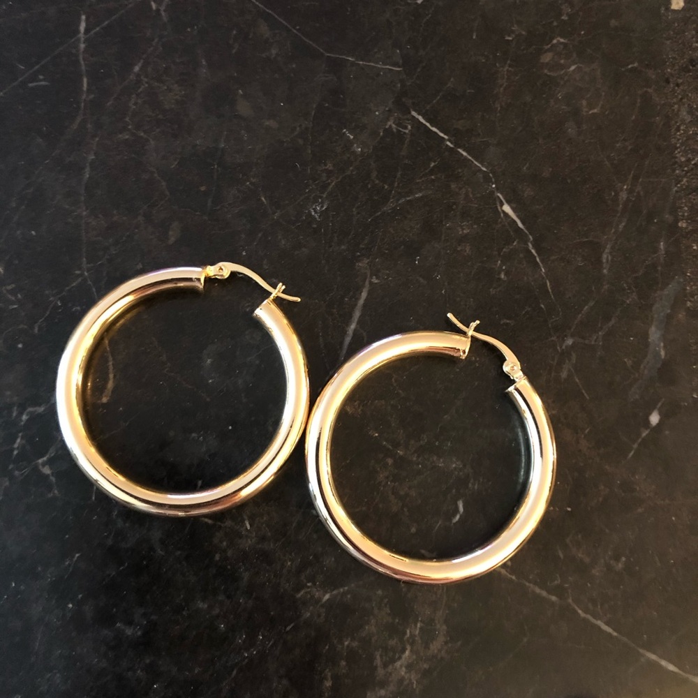 14K GOLD FILLED hoops !